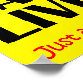 Kaffee Rette Lives Funny Poster (Ecke)