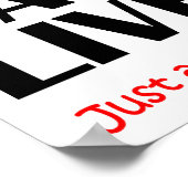 Kaffee Rette Lives Funny Poster (Ecke)