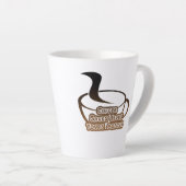 Kaffee Rette Schwarz und Braun Milchtasse (Rechte Ecke)