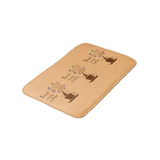 Kaffee, Rettend Vögel Badematte (Schrägansicht)