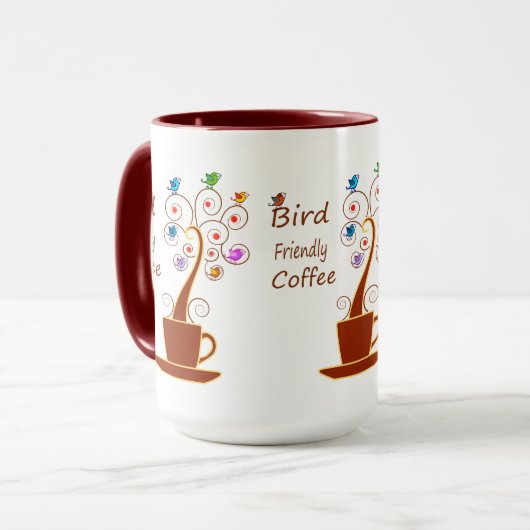 Kaffee, Rettend Vögel Tasse (Vorderseite Links)