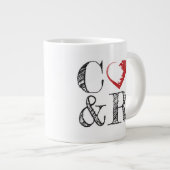 Kaffee & Revolution Große Tasse (Vorderseite Rechts)