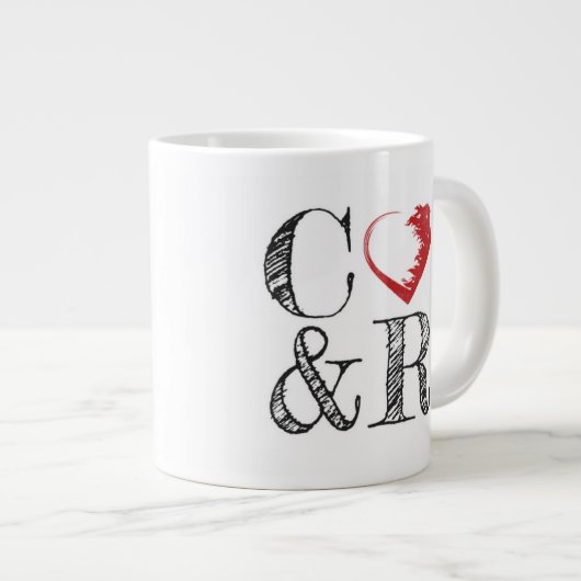 Kaffee & Revolution Große Tasse (Vorderseite Rechts)