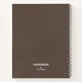 Kaffee Rezept Buch mit Ihrem Namen (Rückseite)