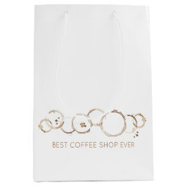 Kaffee Rings BUSINESS NAME Kaffee Shop Spaß Mittlere Geschenktüte