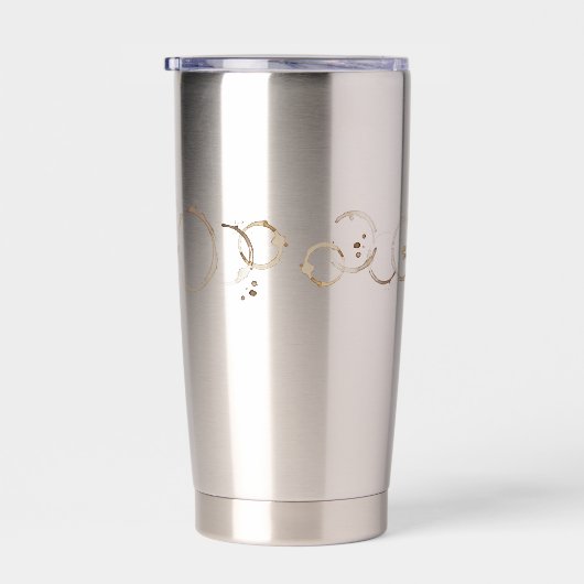 KAFFEE Rings INITIALS Brown Travel Fun Thermobecher (Rechts)