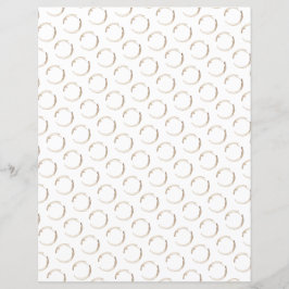 Kaffee Rings Muster Brown White Morning Fun