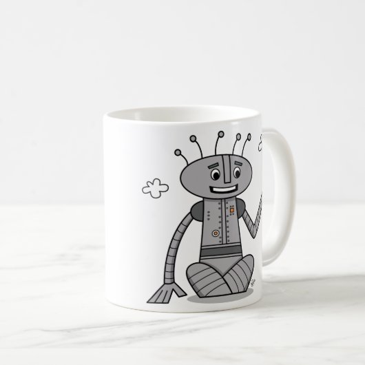 Kaffee-Roboter - Tasse (VorderseiteRechts)