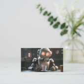 Kaffee-Roboter Treuekarte (Stehend Vorderseite)