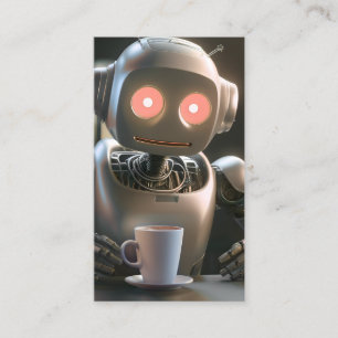 Kaffee-Roboter Visitenkarte
