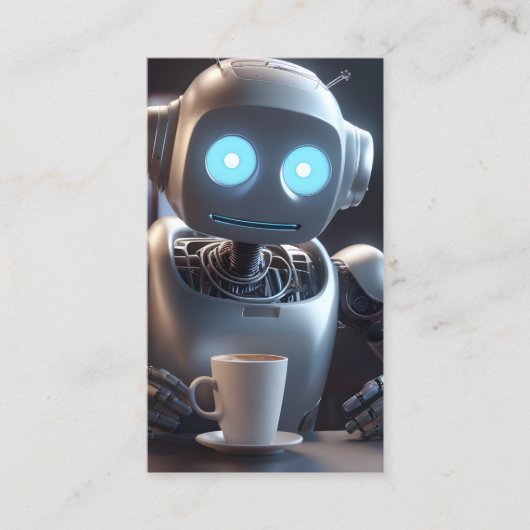 Kaffee-Roboter Visitenkarte (Vorderseite)