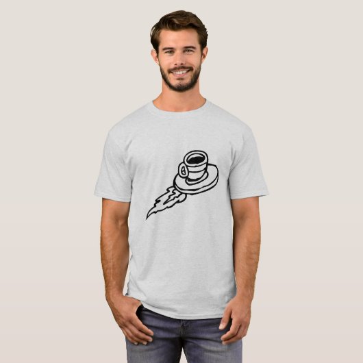 Kaffee Rocket T-Shirt (Vorne ganz)