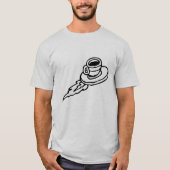 Kaffee Rocket T-Shirt (Vorderseite)