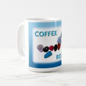 Kaffee Rocks! Kaffeetasse (Vorderseite Links)