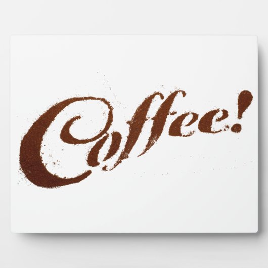 Kaffee-Rohkost - Plaque Fotoplatte (Vorderseite)