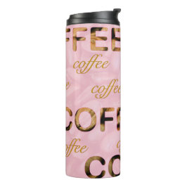 Kaffee Rosa Gold Thermosbecher