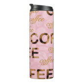 Kaffee Rosa Gold Thermosbecher (Nach rechts gedreht)