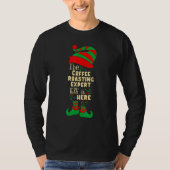 Kaffee Rösten Experte Elf Weihnachts Matching Fami T-Shirt (Vorderseite)