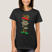 Kaffee Rösten Experte Elf Weihnachts Matching Fami T-Shirt (Vorderseite)