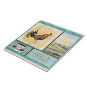 Kaffee & Roster Lustige Sprüche Küche Art Deco Fliese (Seite)