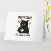 Kaffee rückwärts geschrieben ist Eeffoc einfach wi Karte (Gelbe Blume)