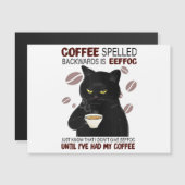 Kaffee rückwärts geschrieben ist Eeffoc einfach wi Magnetkarte (Vorne/Hinten)