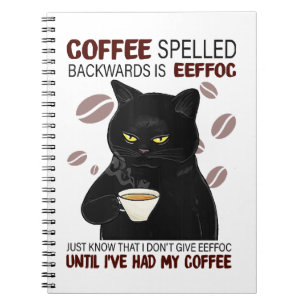 Kaffee rückwärts geschrieben ist Eeffoc einfach wi Notizblock