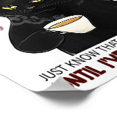 Kaffee rückwärts geschrieben ist Eeffoc einfach wi Poster (Ecke)