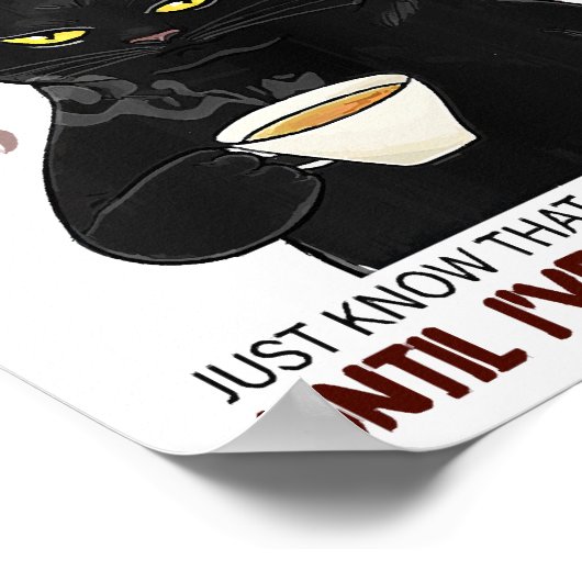 Kaffee rückwärts geschrieben ist Eeffoc einfach wi Poster (Ecke)