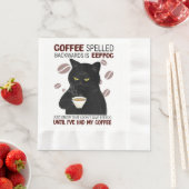 Kaffee rückwärts geschrieben ist Eeffoc einfach wi Serviette (Beispiel)