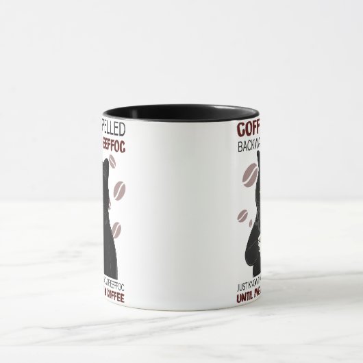 Kaffee rückwärts geschrieben ist Eeffoc einfach wi Tasse (Zentrum)