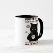 Kaffee rückwärts geschrieben ist Eeffoc einfach wi Tasse (VorderseiteRechts)