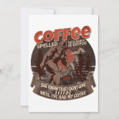 Kaffee rückwärts geschrieben ist Eeffoc Einladung (Rückseite)