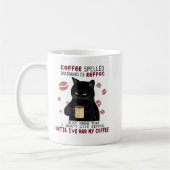 Kaffee rückwärts geschrieben ist Eeffoc Funny Cats Kaffeetasse (Links)