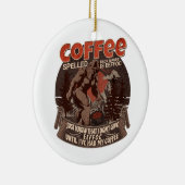 Kaffee rückwärts geschrieben ist Eeffoc Keramik Ornament (Rechts)
