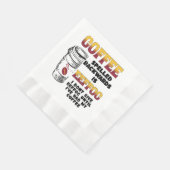 Kaffee rückwärts geschrieben serviette (Ecke)