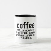 Kaffee rückwärts geschrieben tasse (Zentrum)