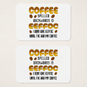 Kaffee rückwärts Kaffeeliebhaber (Vorne & Hinten)