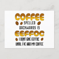 Kaffee rückwärts Kaffeeliebhaber