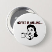 Kaffee ruft. button (Vorne & Hinten)