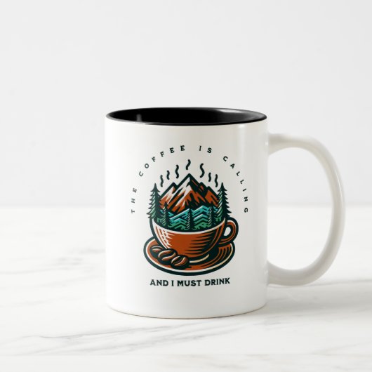 Kaffee ruft Tasse (Rechts)