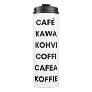 Kaffee rund um die Welt Thermosbecher