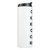 Kaffee rund um die Welt Thermosbecher (Nach links gedreht)