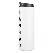 Kaffee rund um die Welt Thermosbecher (Nach rechts gedreht)