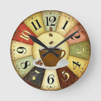 Kaffee Runde Wanduhr