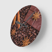 Kaffee Runde Wanduhr (Winkel)