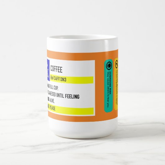 Kaffee Rx Tasse (15oz. Weiß) (Mittel)