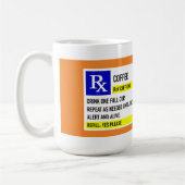 Kaffee Rx Tasse (15oz. Weiß) (Links)