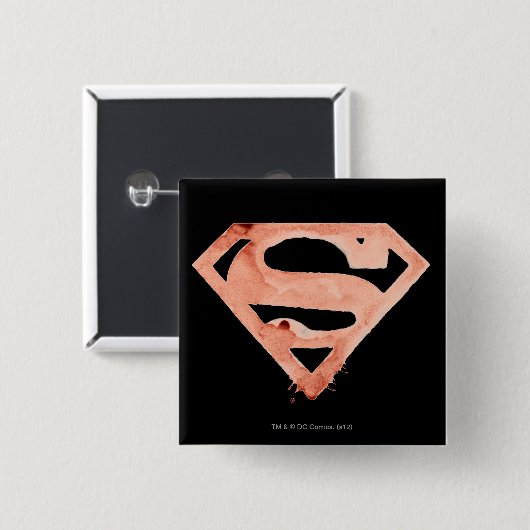 Kaffee S Symbol - Rot Button (Vorne & Hinten)