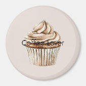 Kaffee-Sahne-Muffin Magnet (Vorne)